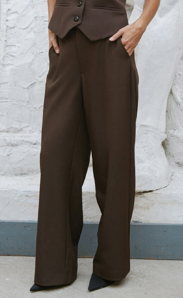 Neo Noir Bukser - Emmett Structure - Dark Brown