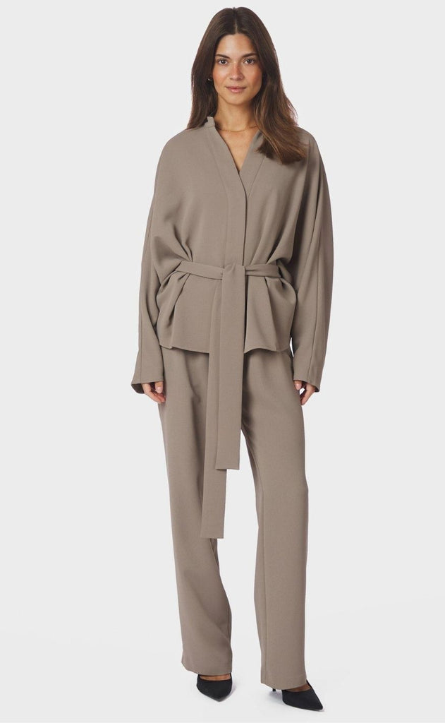 Neo Noir Bukser - Lunet Crepe - Taupe