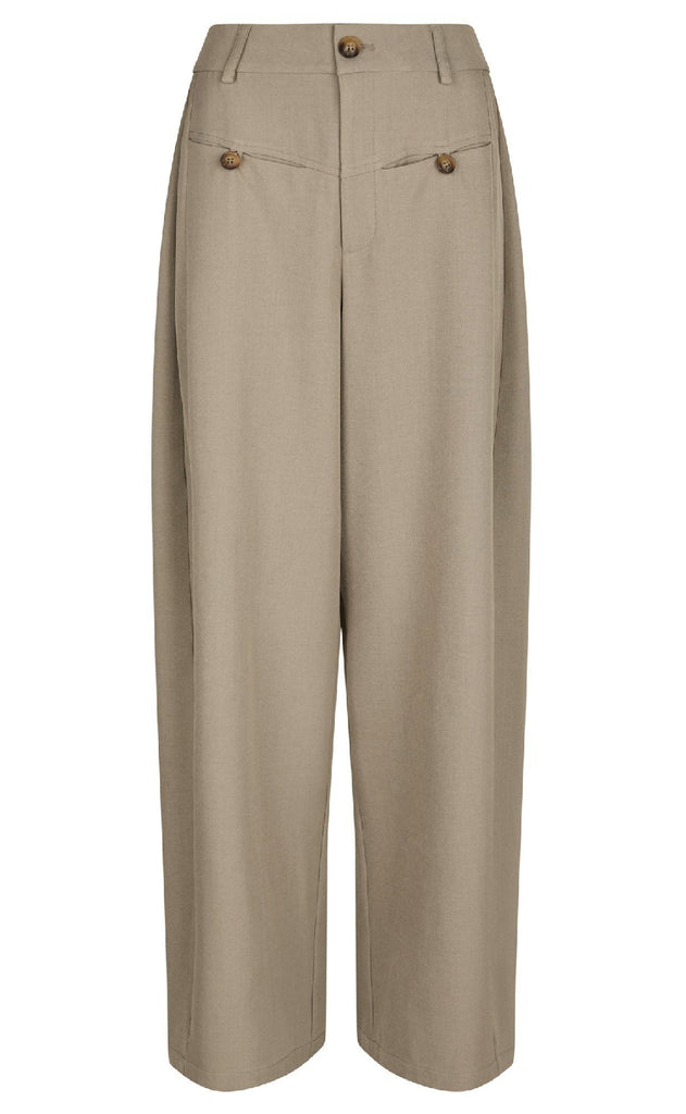 Neo Noir Bukser - Massie Structure - Warm Grey