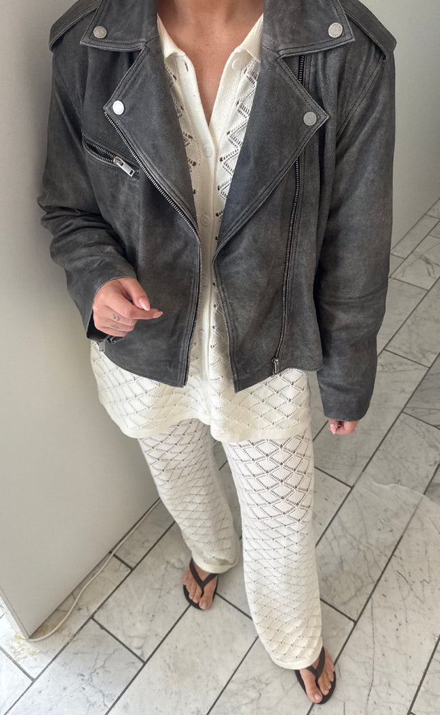 Neo Noir Bukser - Rizzy Crochet - Off White