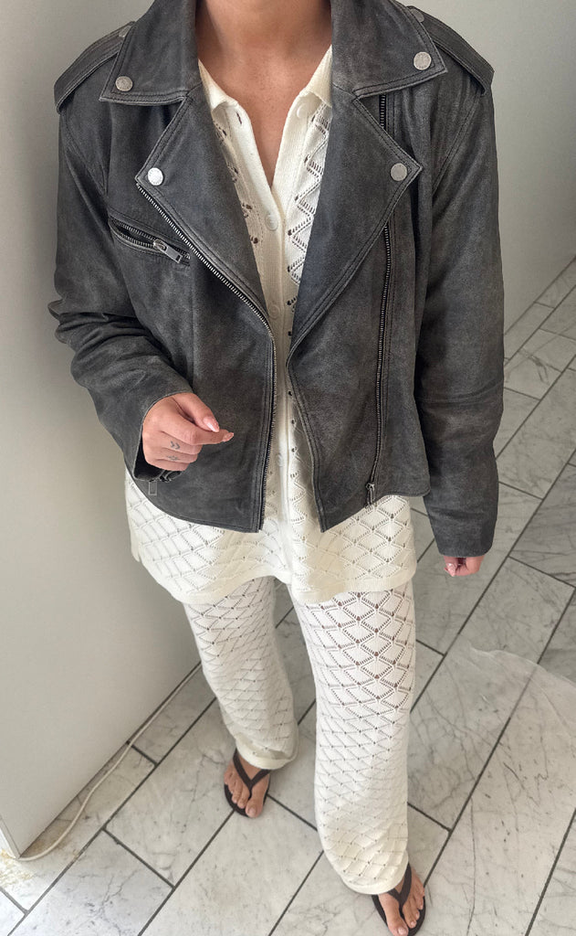 Neo Noir Bukser - Rizzy Crochet - Off White