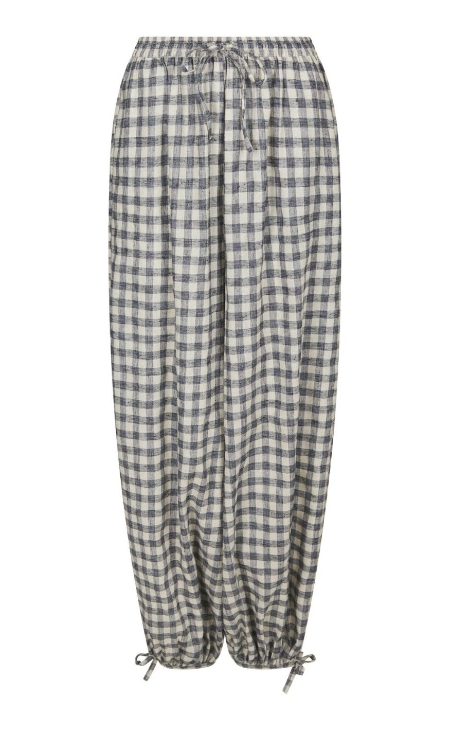 Neo Noir Bukser - Roxane Balloon Check - Black