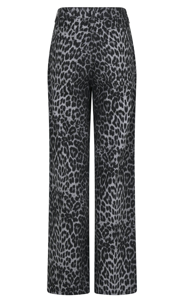 Neo Noir Bukser - Simona - Grey Leopard