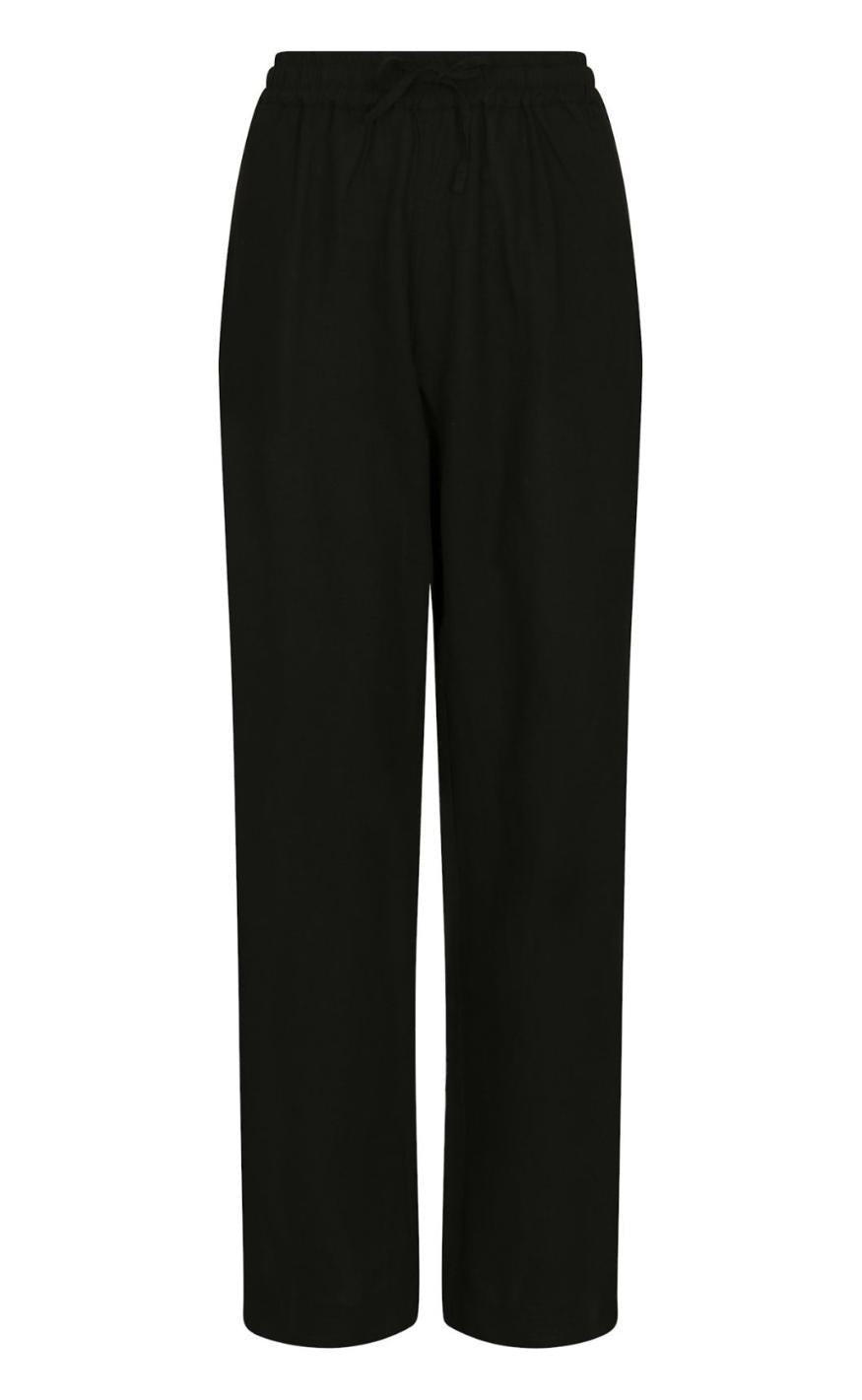 Neo Noir Bukser - Sonar Linen - Black