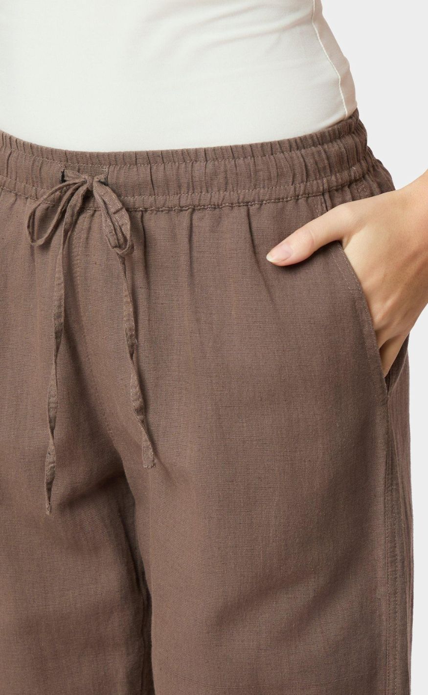 Neo Noir Bukser - Sonar Linen - Brown