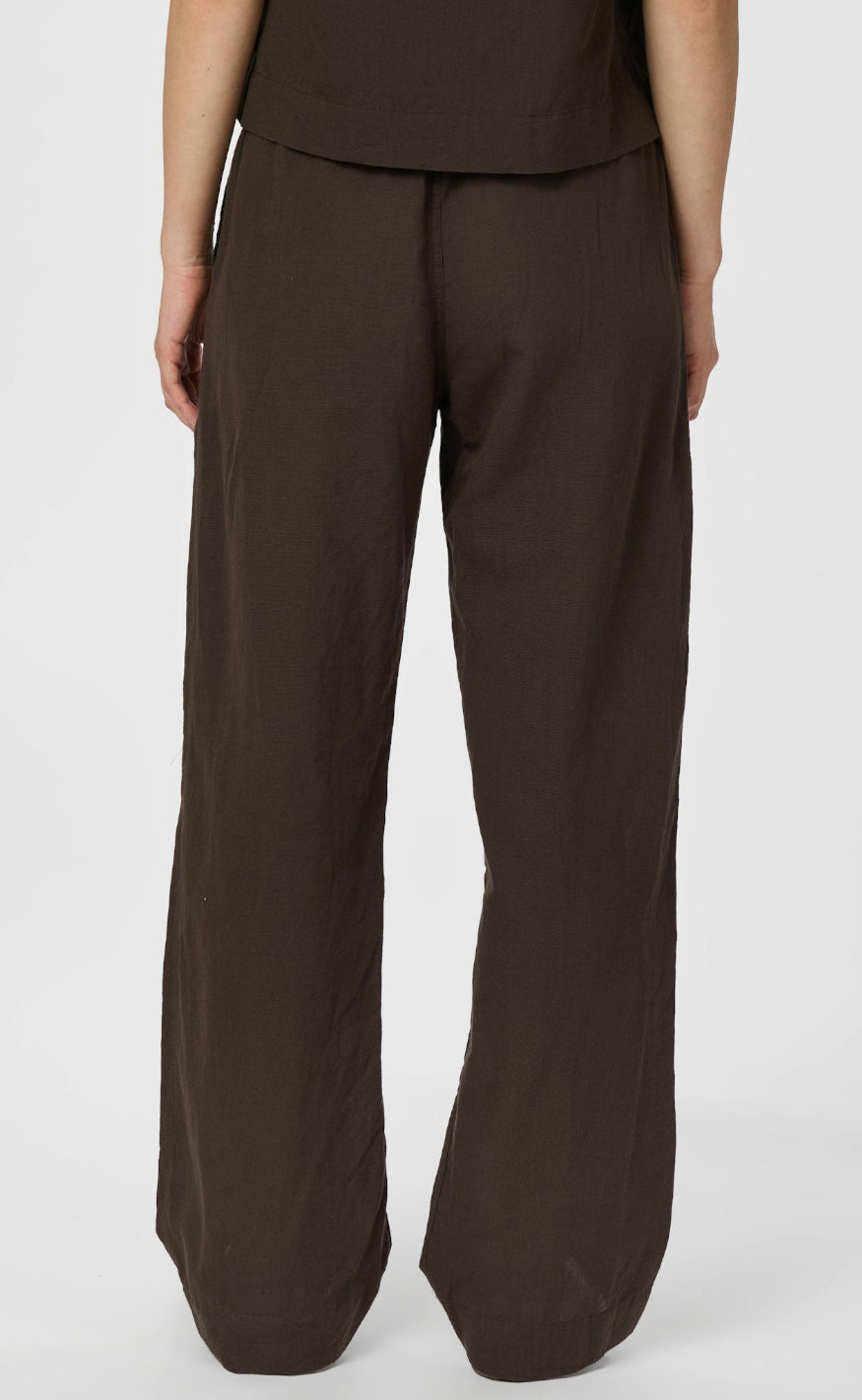 Neo Noir Bukser - Sonar Linen - Dark Brown