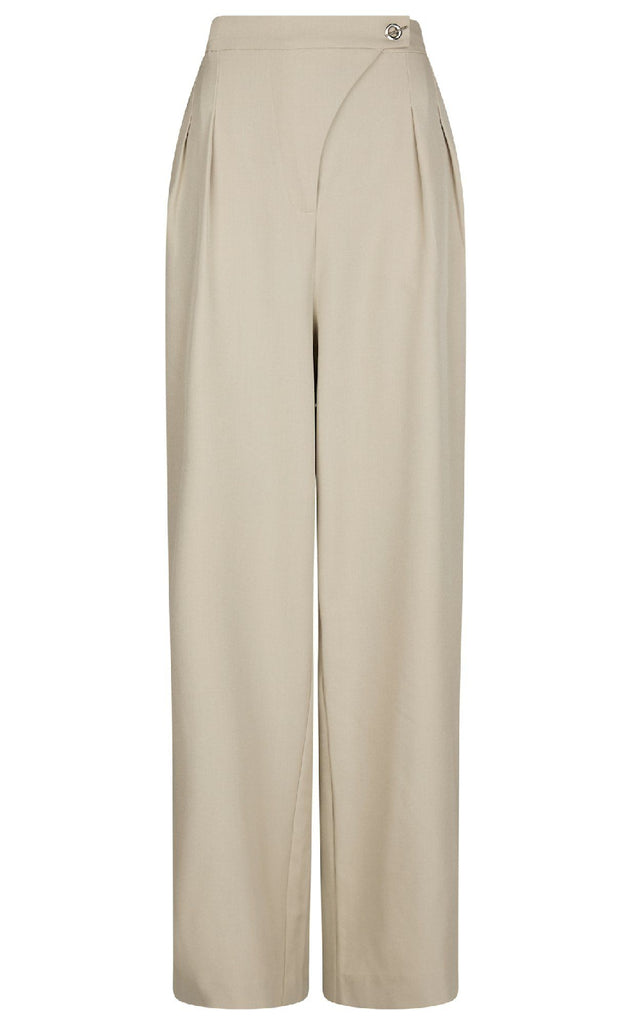 Neo Noir Bukser - Zalka Eyelet - Sand