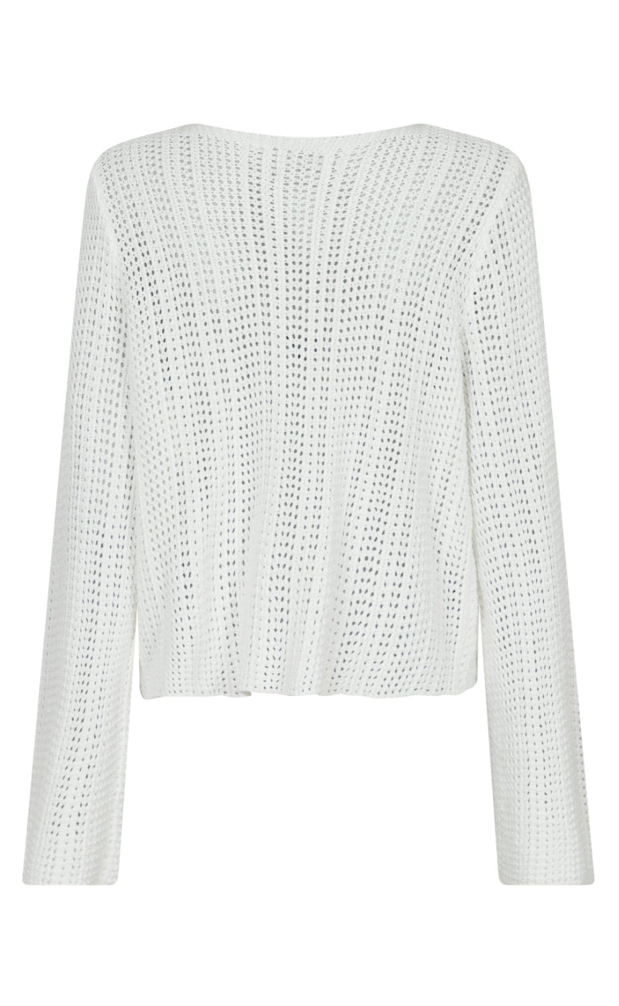 Neo Noir Cardigan - Bates - White
