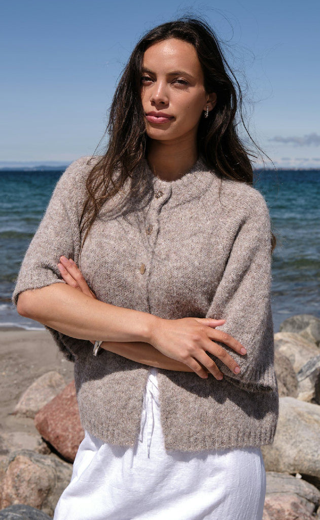 Neo Noir Cardigan - Benuta - Beige Melange