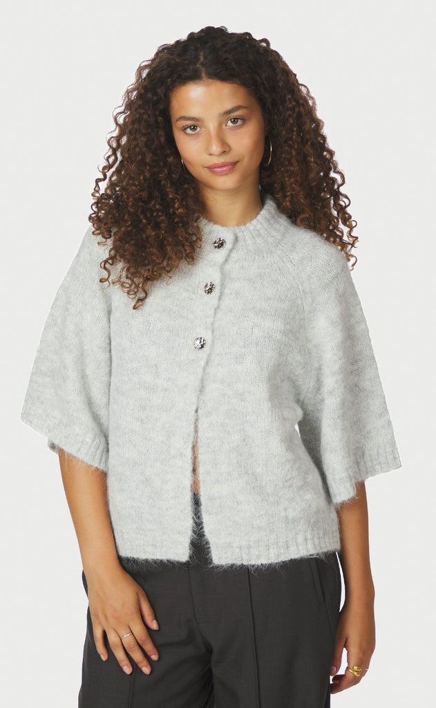 Neo Noir Cardigan - Benuta - Light Grey Melange
