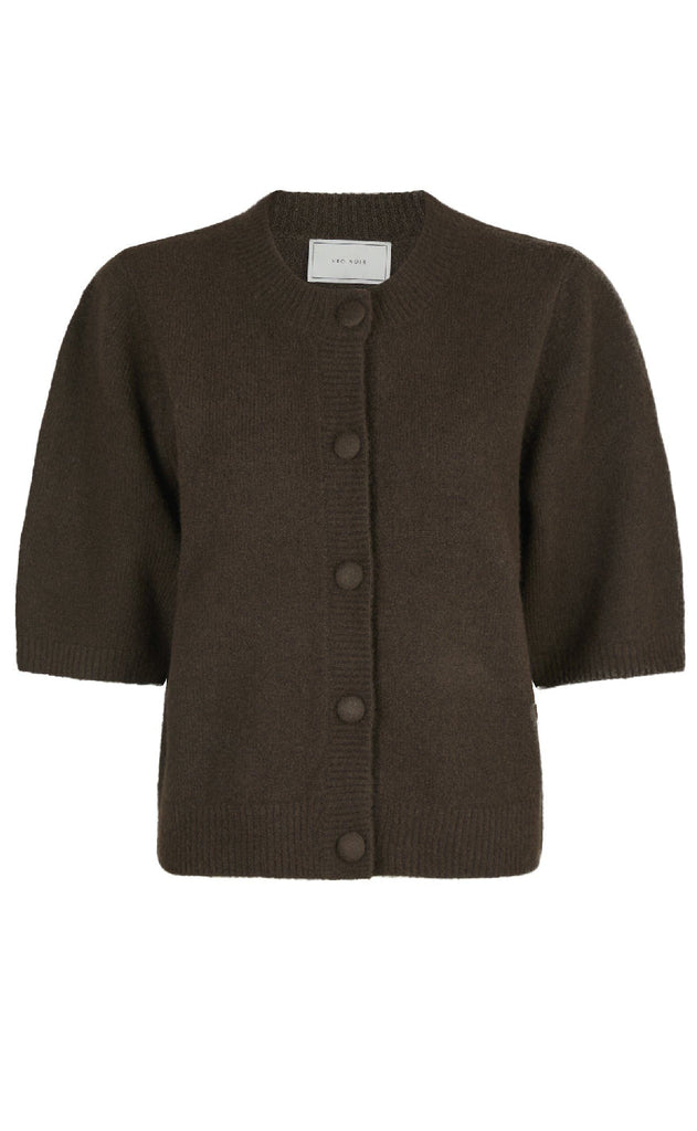 Neo Noir Cardigan - Elmira - Chocolate Brown