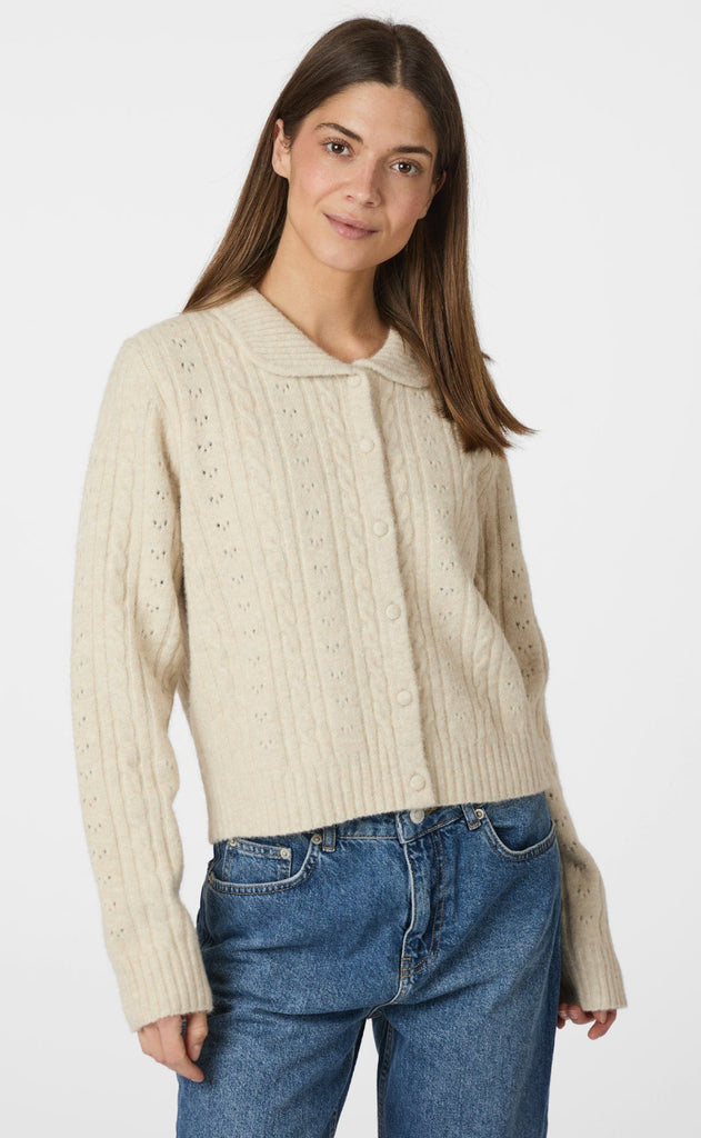 Neo Noir Cardigan - Emelie - Ivory