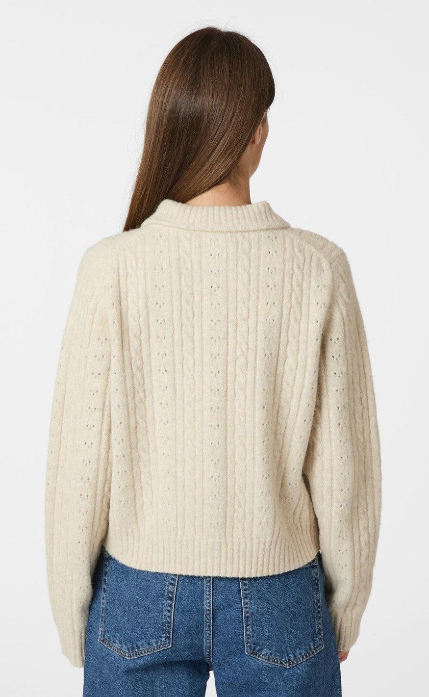 Neo Noir Cardigan - Emelie - Ivory