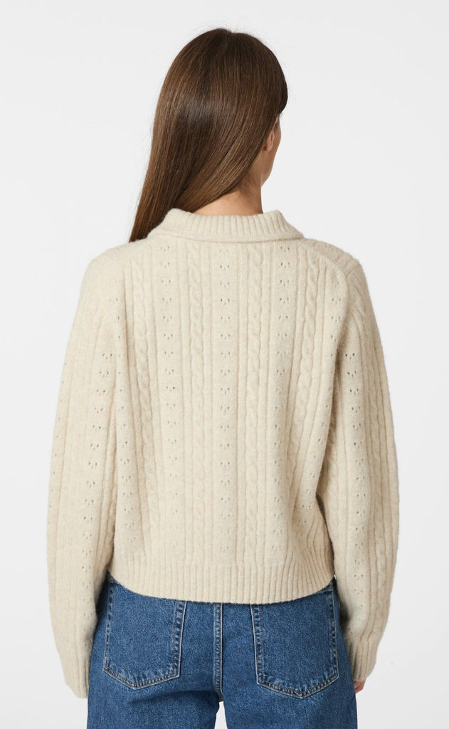 Neo Noir Cardigan - Emelie - Ivory