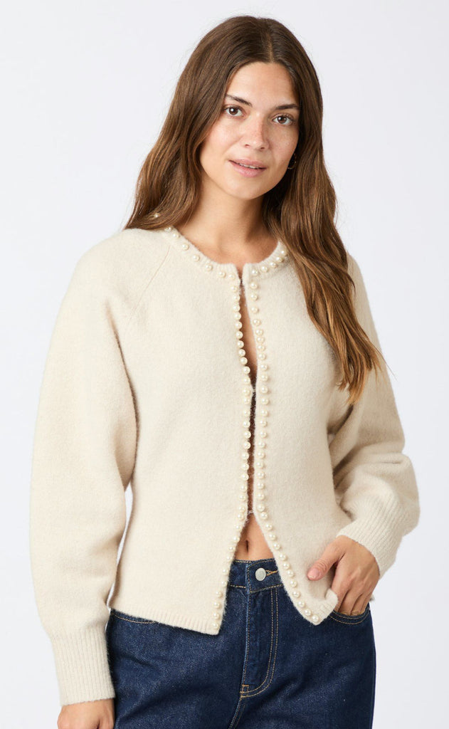 Neo Noir Cardigan - Lilly Pearl - Ivory