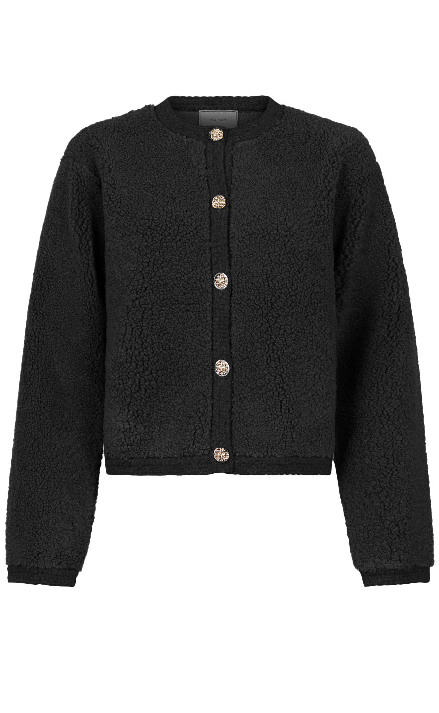 Neo Noir Cardigan - Limo Fluffy - Black