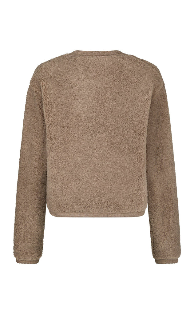 Neo Noir Cardigan - Limo Fluffy - Dark Sand