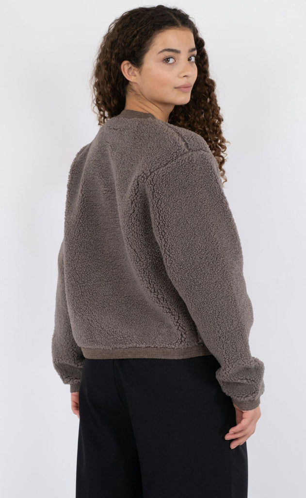 Neo Noir Cardigan - Limo Fluffy - Iron