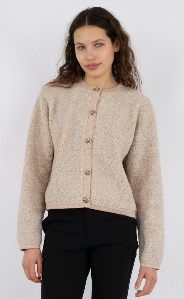 Neo Noir Cardigan - Limo Fluffy - Sand