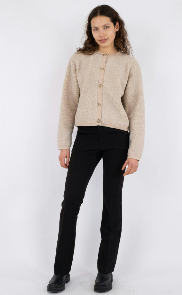 Neo Noir Cardigan - Limo Fluffy - Sand