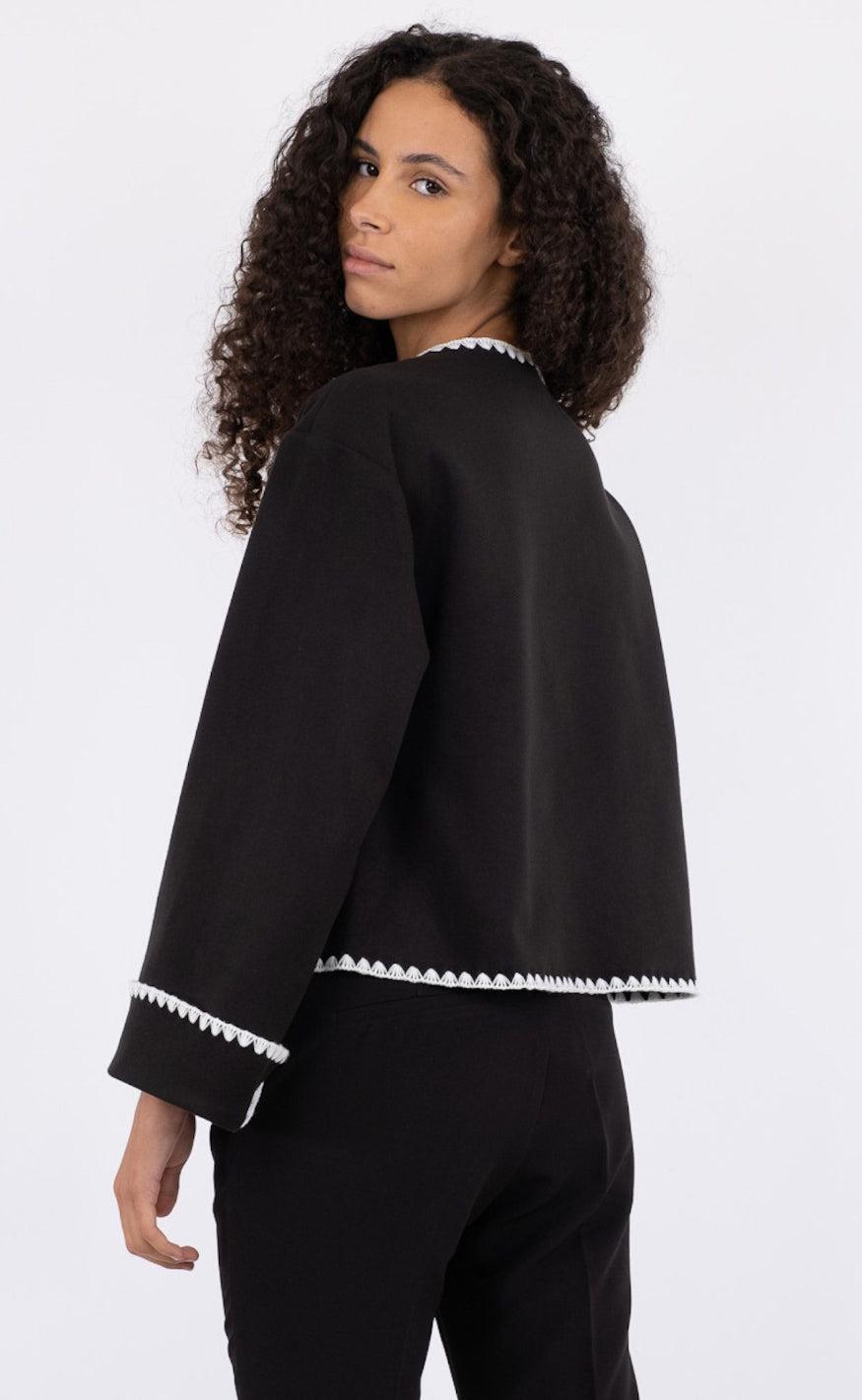 Neo Noir Cardigan - Malikka - Black