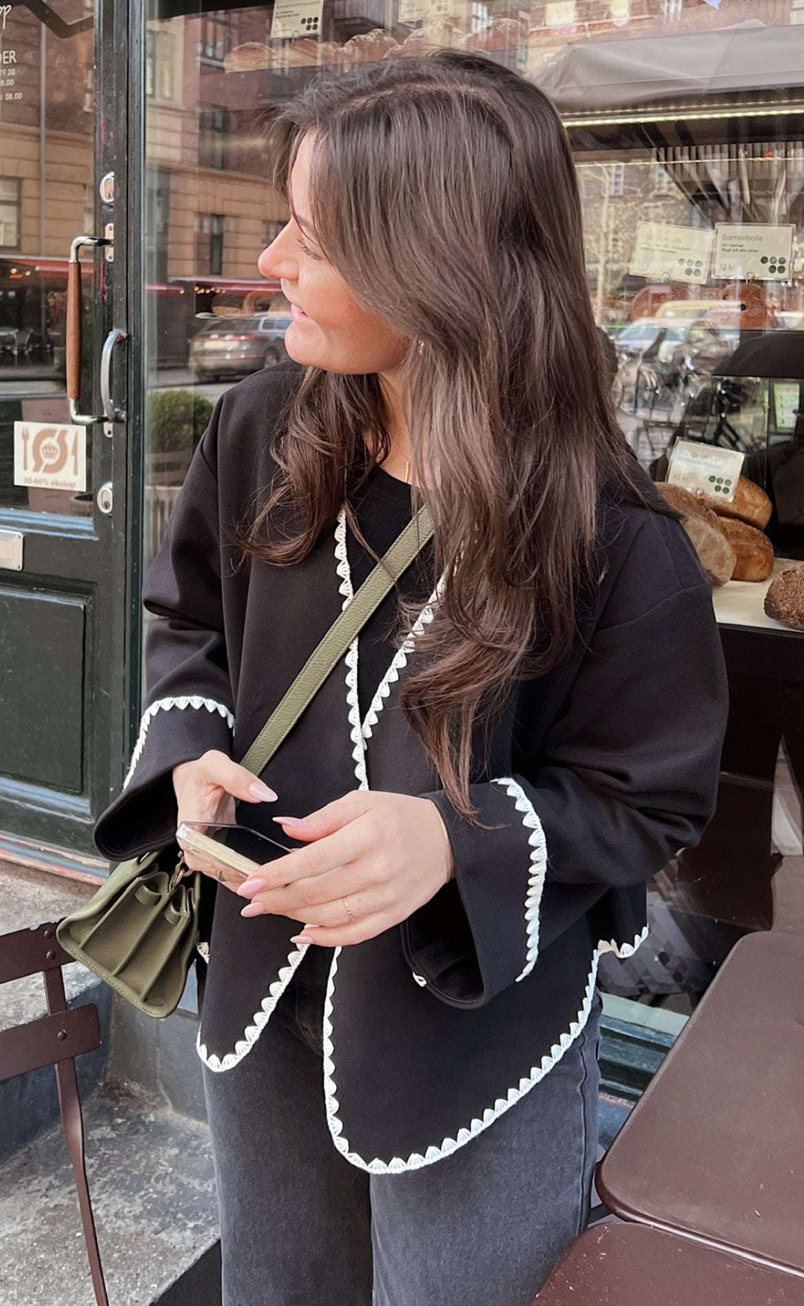 Neo Noir Cardigan - Malikka - Black