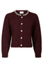 Neo Noir Cardigan - Marie Stone Knit - Wine