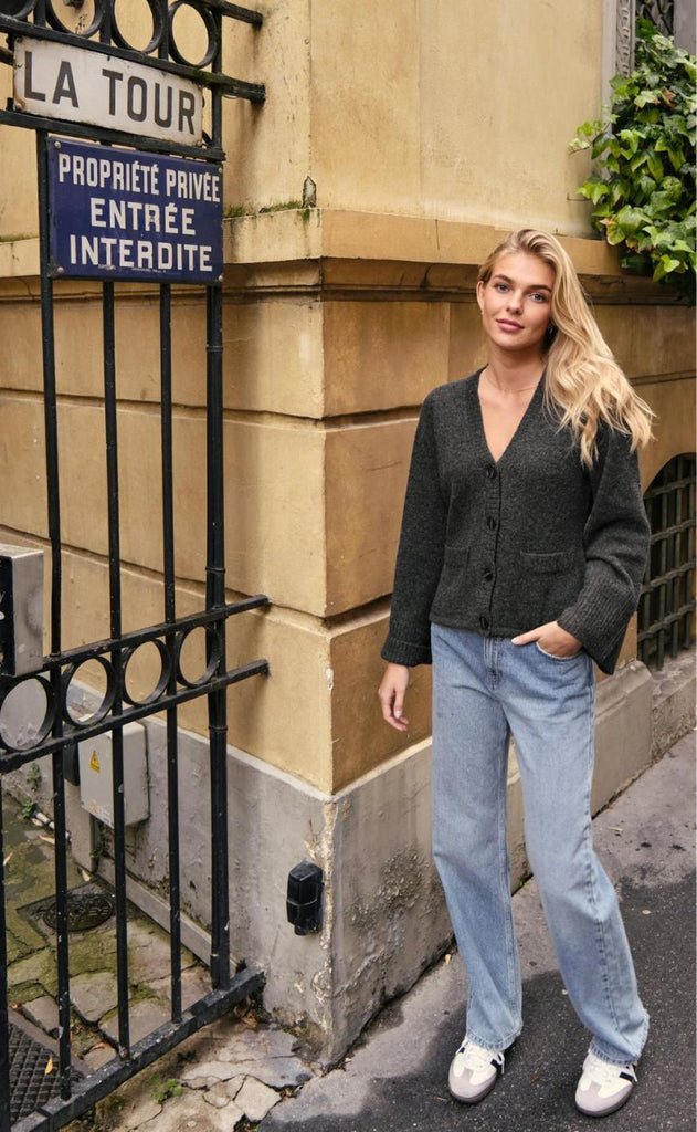 Neo Noir Cardigan - Pixie - Antracit