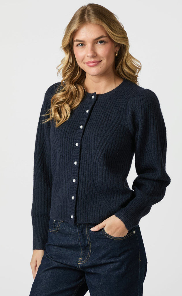 Neo Noir Cardigan - Puli - Navy