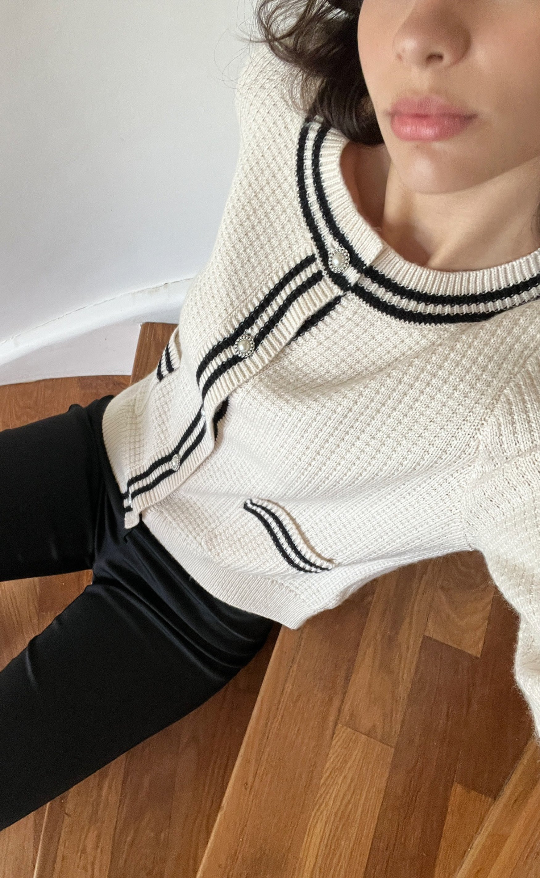 Neo Noir Cardigan - Tilda - Ivory