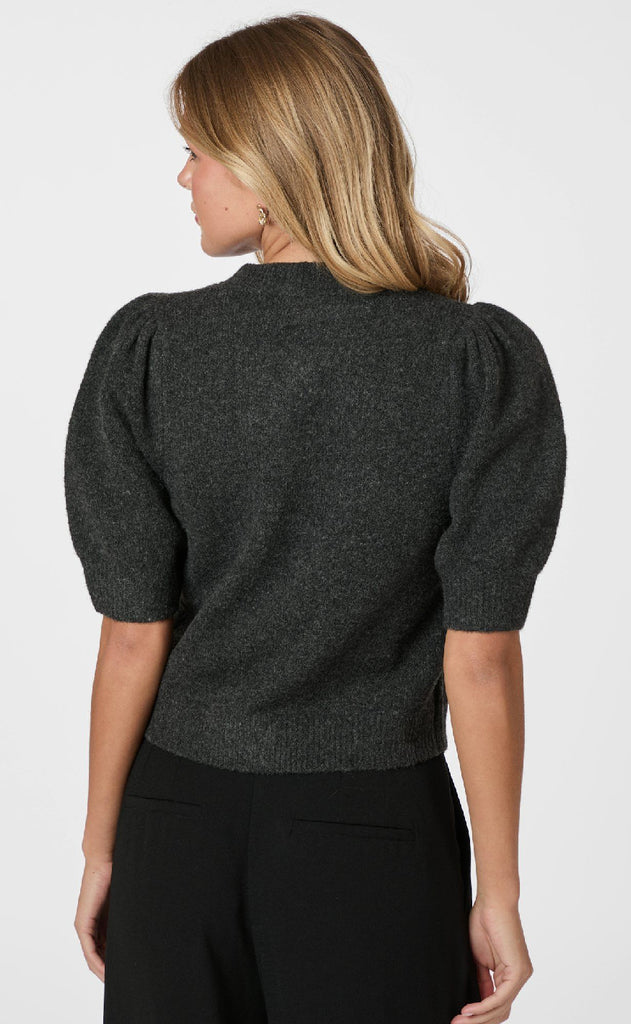 Neo Noir Cardigan - Trudy - Antracit Melange