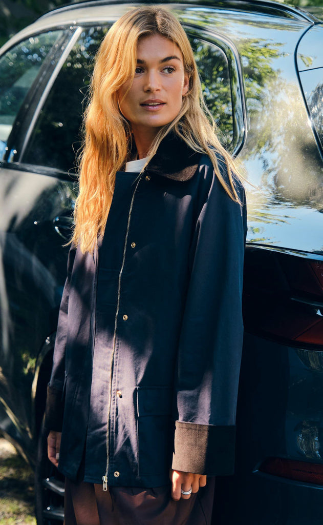 Neo Noir Jakke - Anastacia Cord - Navy