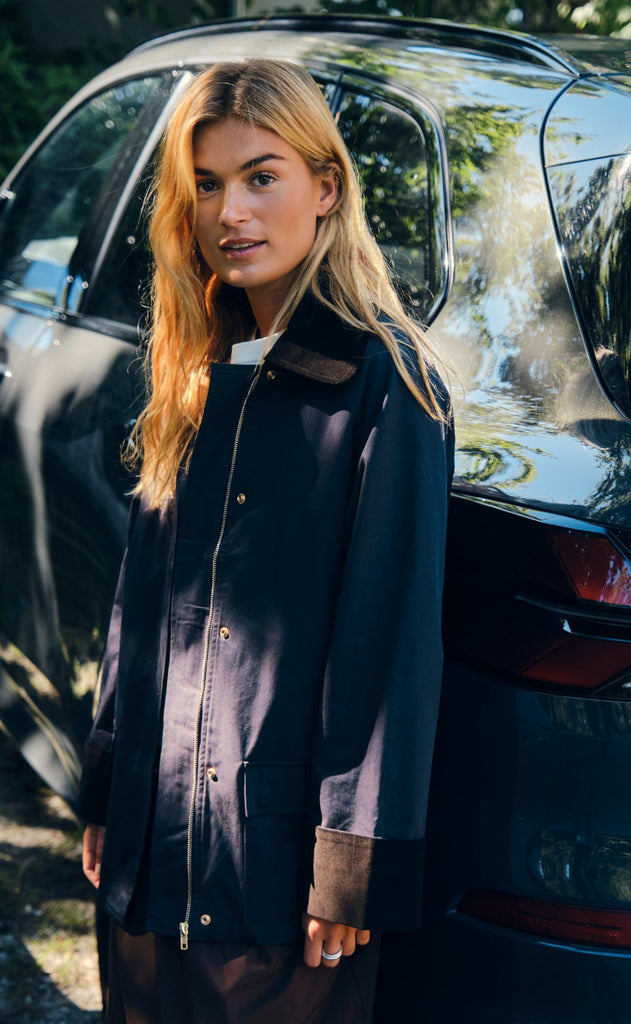 Neo Noir Jakke - Anastacia Cord - Navy