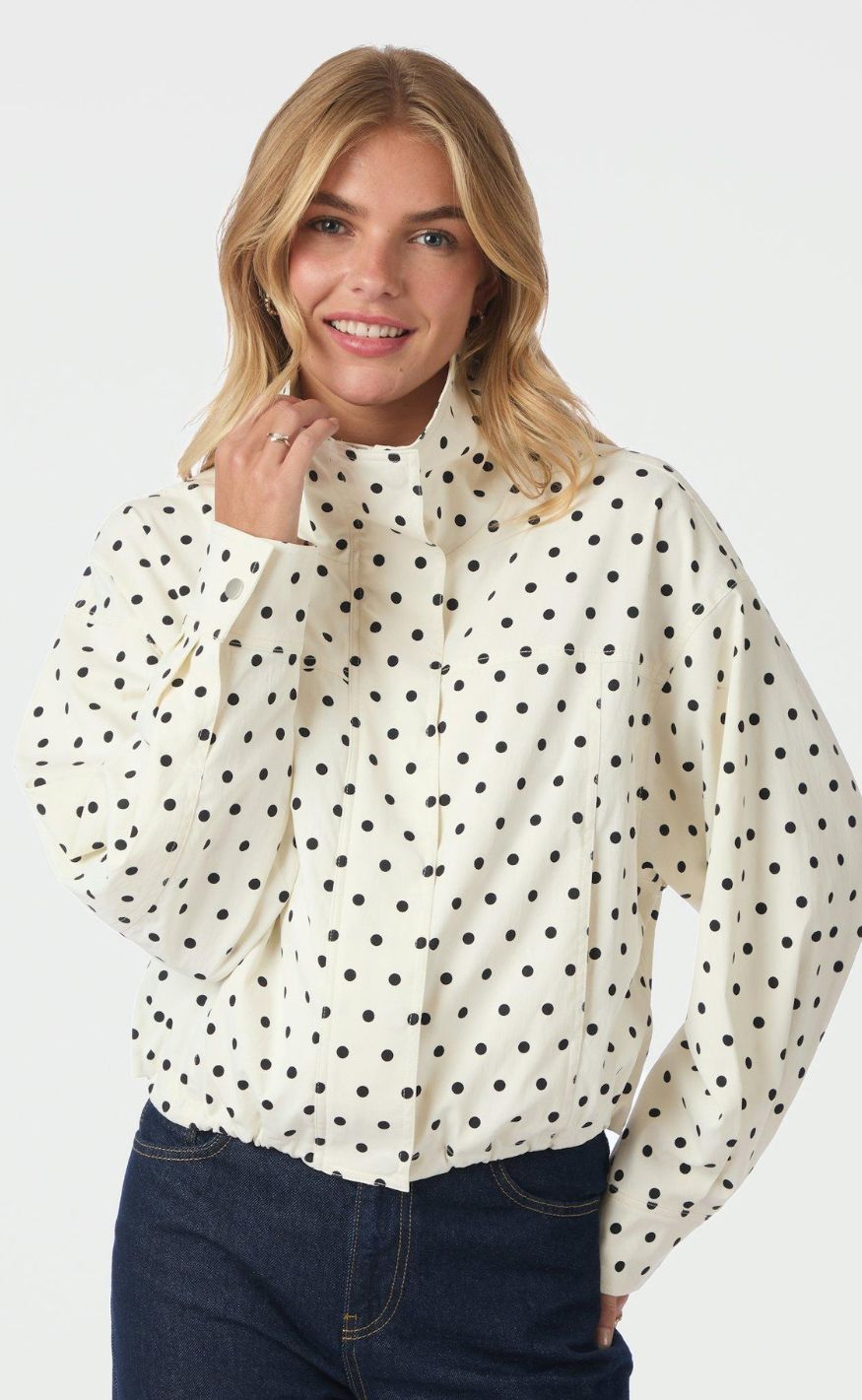 Neo Noir Jakke - Callisa Dot - White