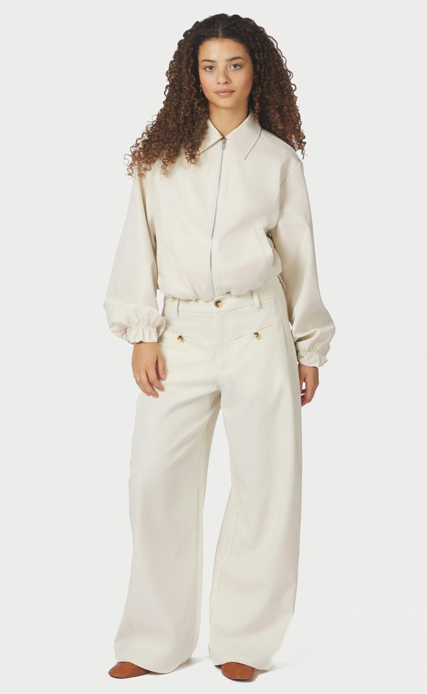 Neo Noir Jakke - Denielle Structure - Off White