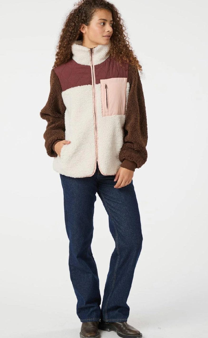 Neo Noir Jakke - Eagle Teddy - Burgundy