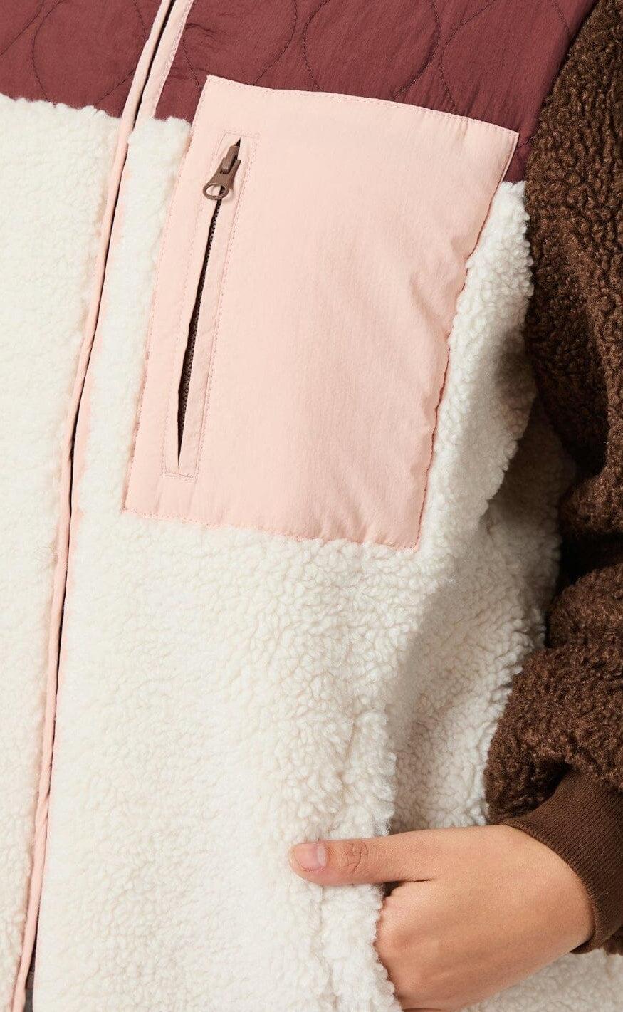 Neo Noir Jakke - Eagle Teddy - Burgundy