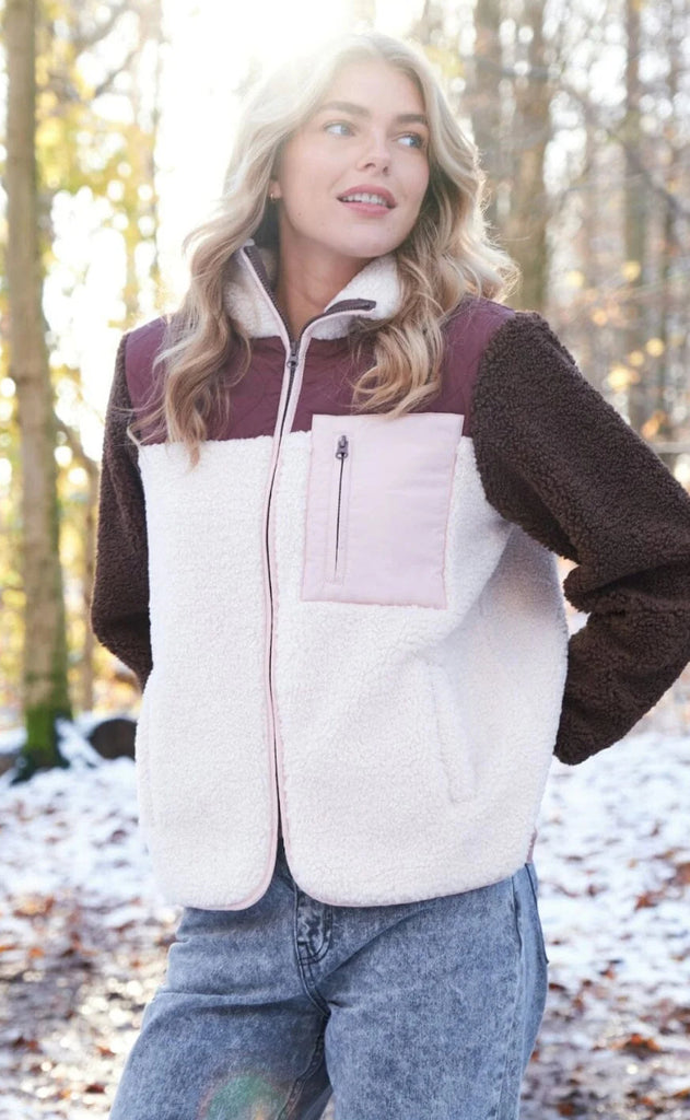 Neo Noir Jakke - Eagle Teddy - Burgundy