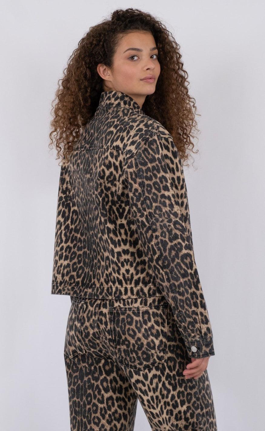 Neo Noir Jakke - Emilia - Leopard