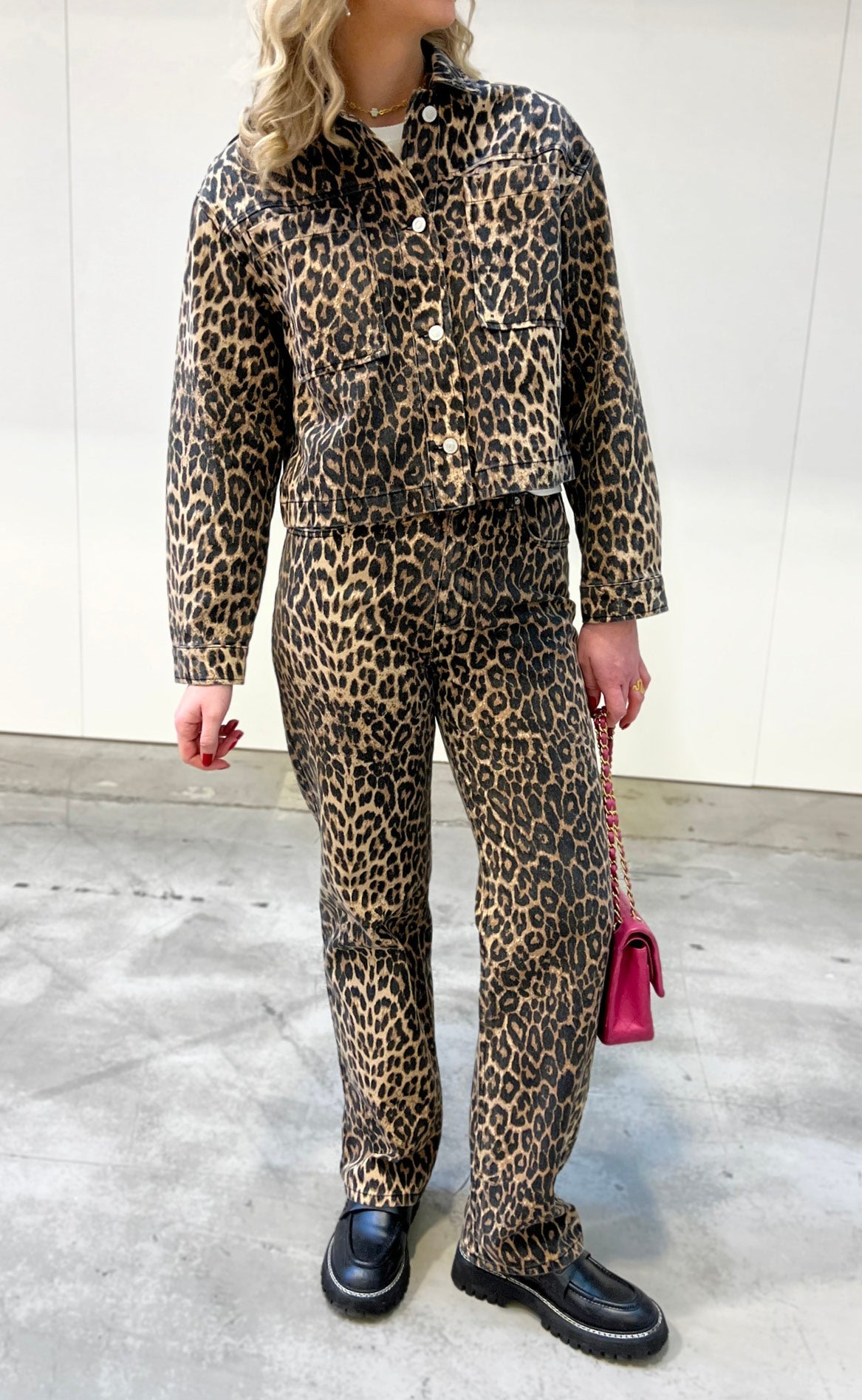 Neo Noir Jakke - Emilia - Leopard