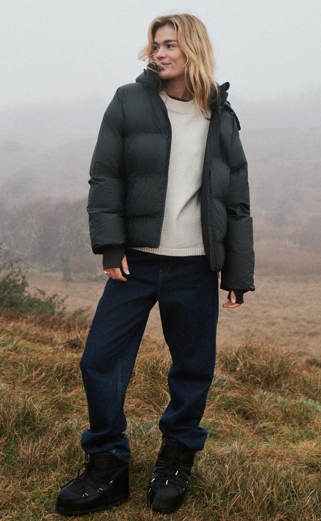 Neo Noir Jakke - Fox Puffer - Black