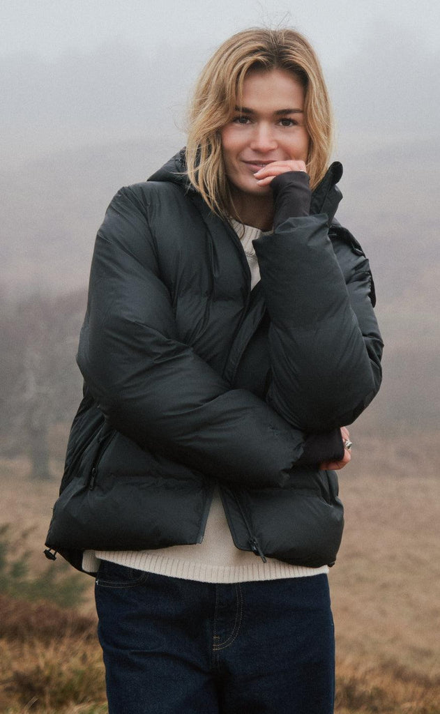 Neo Noir Jakke - Fox Puffer - Black