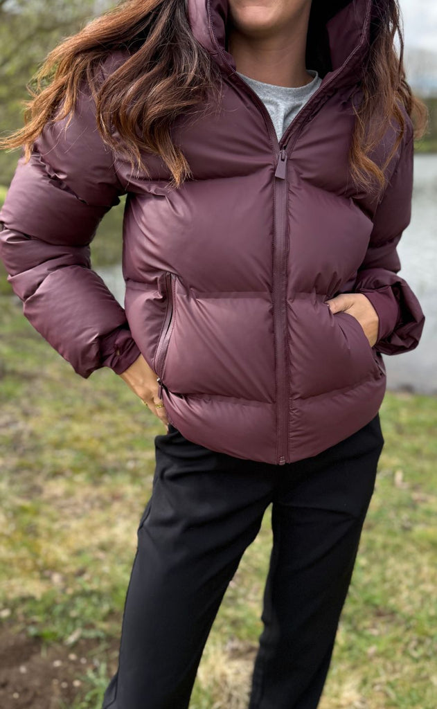 Neo Noir Jakke - Fox Puffer - Bordeaux