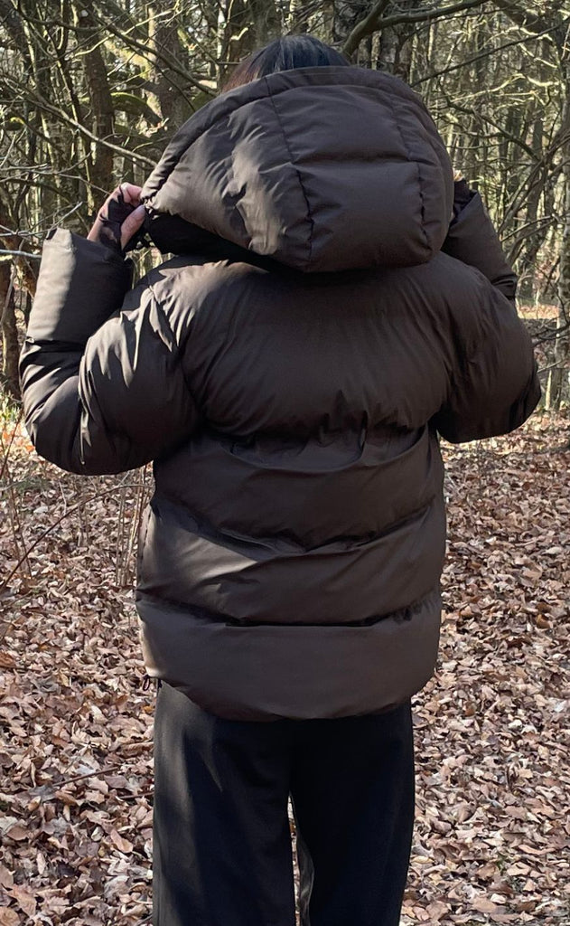 Neo Noir Jakke - Fox Puffer - Dark Brown