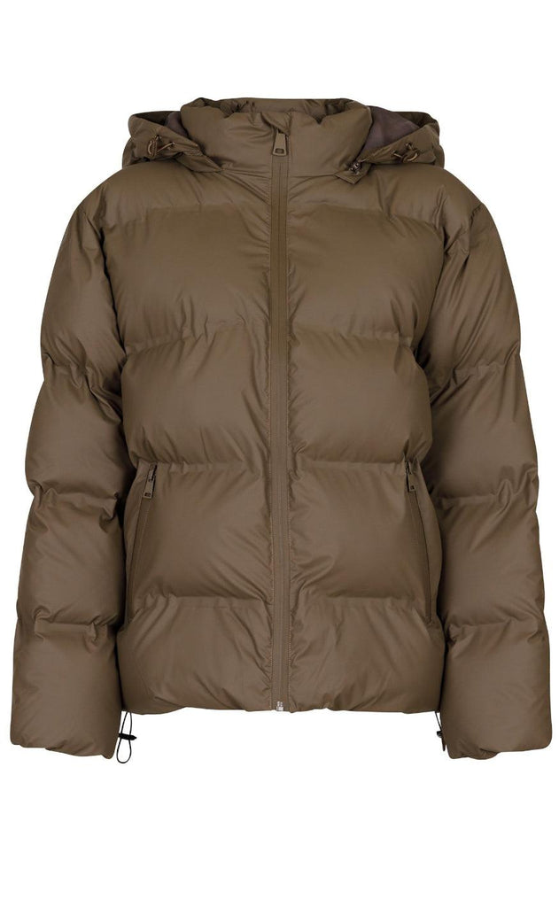 Neo Noir Jakke - Fox Puffer - Dark Taupe