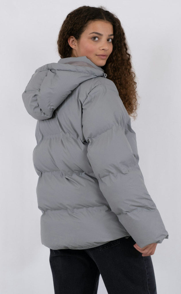 Neo Noir Jakke - Fox Puffer - Light Grey