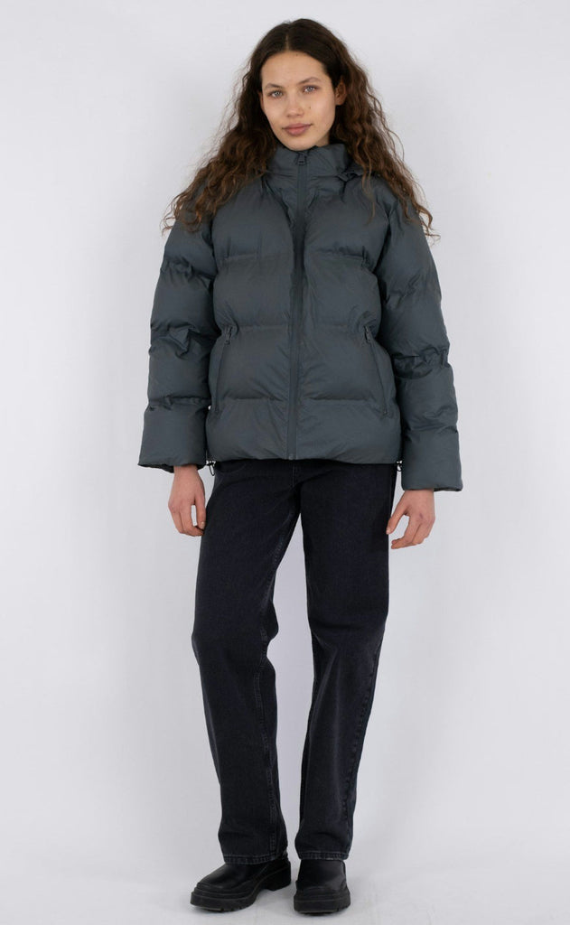 Neo Noir Jakke - Fox Puffer - Smoke Green