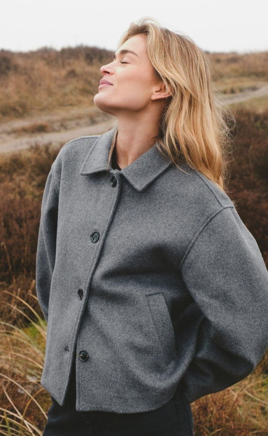 Neo Noir Jakke - Hamra - Grey Melange