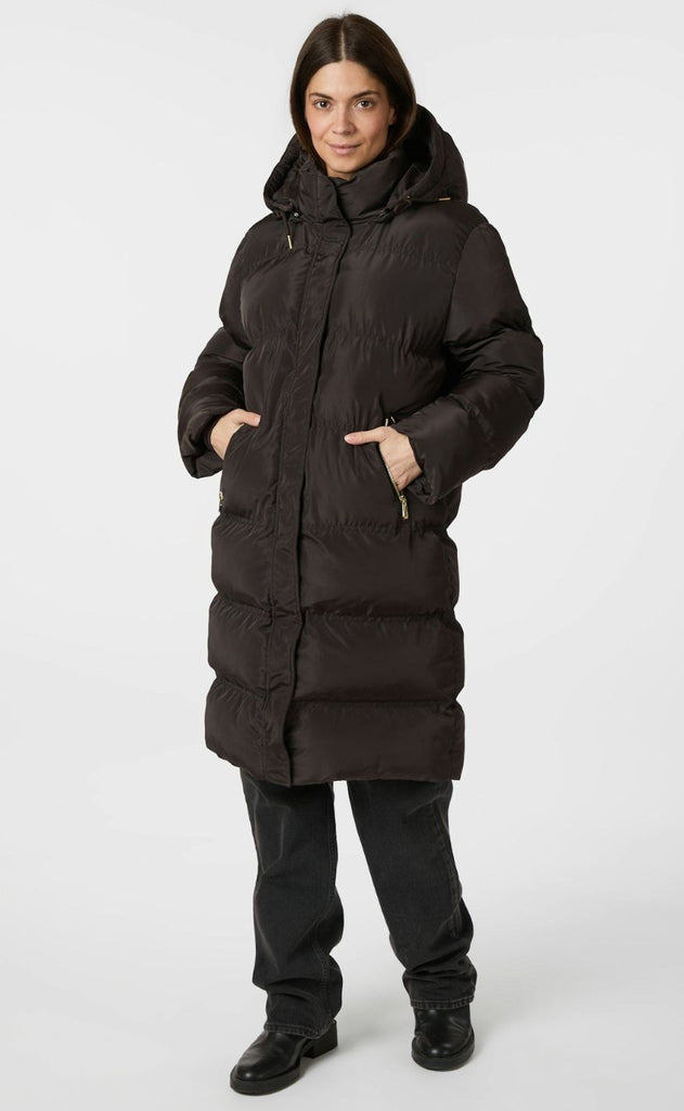 Neo Noir Jakke - Lucette Puffer - Dark Brown