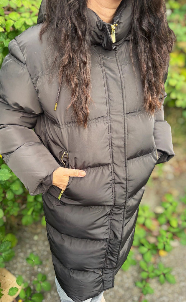 Neo Noir Jakke - Lucette Puffer - Dark Brown